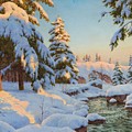  Winter landscape. 